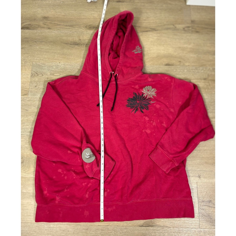 Nike Power In Purpose Moon Graphic Pink Fleece Hoodie Womens 1X